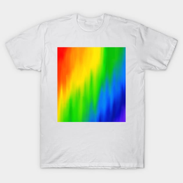 Diagonal Rainbow Blend T-Shirt by Art by Deborah Camp